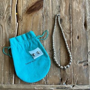 Tiffany Hardware Graduated Ball Necklace + Earrings